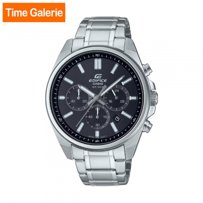 Casio Edifice EFV-650D-1AV Stainless Steel Strap with Black Dial Men Watch Casio Edifice EFV-650D-1AV Stainless Steel Strap with Black Dial Men Watch
