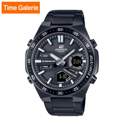 Casio Edifice EFV-C110DC-1ADF Stainless Steel Strap with Black Dial Analog-Digital Men Watch Casio Edifice EFV-C110DC-1ADF Stainless Steel Strap with Black Dial Analog-Digital Men Watch