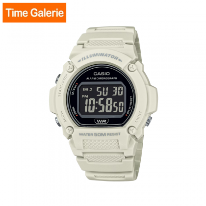 Casio General W-219HC-8BV White Strap Digital Men Watch Casio General W-219HC-8BV White Strap Digital Men Watch