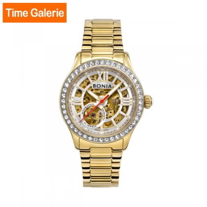 Bonia BNB10747-2213S Automatic Gold Stainless Steel Strap Analog Women Watch Bonia BNB10747-2213S Automatic Gold Stainless Steel Strap Analog Women Watch
