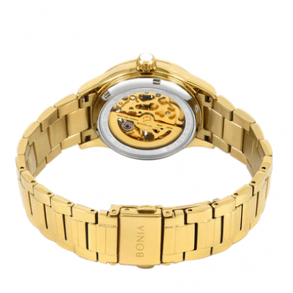 Bonia BNB10747-2213S Automatic Gold Stainless Steel Strap Analog Women Watch Bonia BNB10747-2213S Automatic Gold Stainless Steel Strap Analog Women Watch