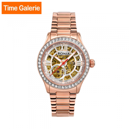 Bonia BNB10747-2563S Automatic Rose Gold Stainless Steel Strap Analog Women Watch Bonia BNB10747-2563S Automatic Rose Gold Stainless Steel Strap Analog Women Watch