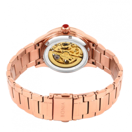 Bonia BNB10747-2563S Automatic Rose Gold Stainless Steel Strap Analog Women Watch Bonia BNB10747-2563S Automatic Rose Gold Stainless Steel Strap Analog Women Watch