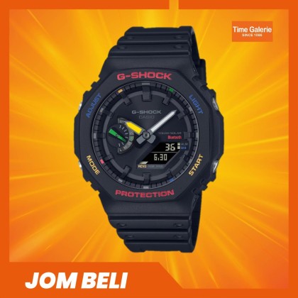 Casio G-Shock GA-B2100FC-1ADR Multicolor Accents Black Solar power Men Sport Watch Casio G-Shock GA-B2100FC-1ADR Multicolor Accents Black Solar power Men Sport Watch