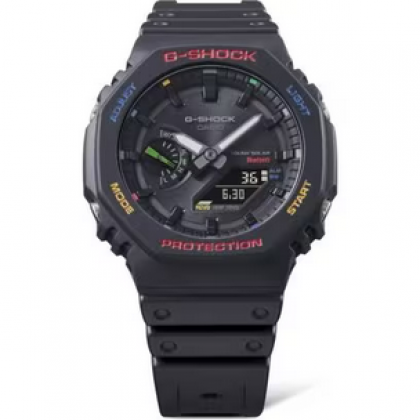 Casio G-Shock GA-B2100FC-1ADR Multicolor Accents Black Solar power Men Sport Watch Casio G-Shock GA-B2100FC-1ADR Multicolor Accents Black Solar power Men Sport Watch