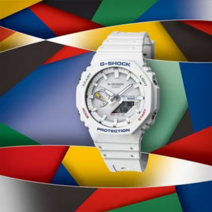 Casio G-Shock GA-B2100FC-7ADR Multicolor Accents White Solar power Men Sport Watch 