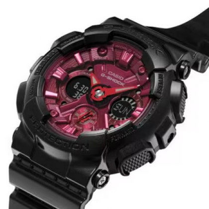 Casio G-Shock GMA-S120RB-1ADR Black Resin Band Women Sports Watch Casio G-Shock GMA-S120RB-1ADR Black Resin Band Women Sports Watch