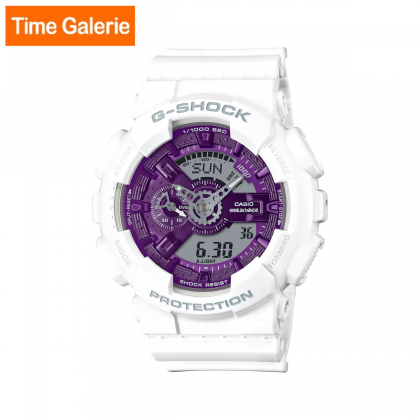  Casio G-Shock GA-110WS-7ADR White Resin Band Women Sports Watch 