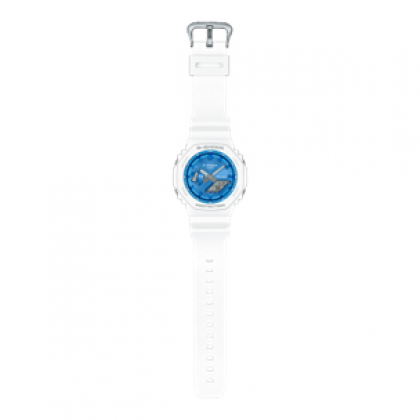 Casio G-Shock GA-2100WS-7ADR White Resin Band Women Sports Watch Casio G-Shock GA-2100WS-7ADR White Resin Band Women Sports Watch