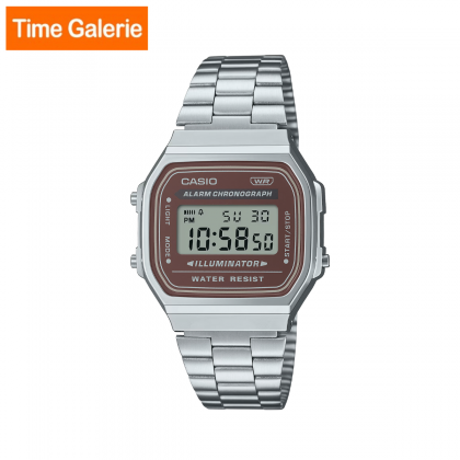 Casio Vintage A168WA-5A Silver Stainless Steel Band Men Watch / Women Watch