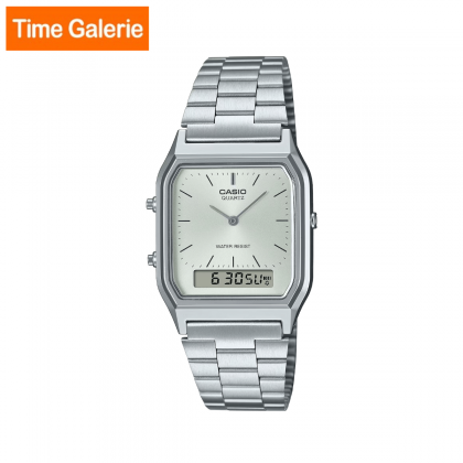 Casio Vintage AQ-230A-7A Silver Stainless Steel Band Men Watch / Women Watch Casio Vintage AQ-230A-7A Silver Stainless Steel Band Men Watch / Women Watch