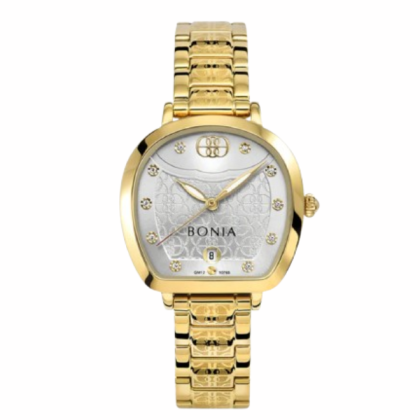 Bonia Sonia BNB10765-2217 Gold Stainless Steel Strap with Silver Dial Women Watch Bonia Sonia BNB10765-2217 Gold Stainless Steel Strap with Silver Dial Women Watch