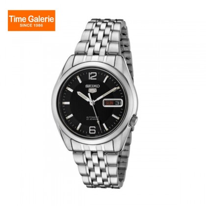 Seiko SNK393K1 Automatic Mineral Crystal Glass With Black Dial Analog Men Watch