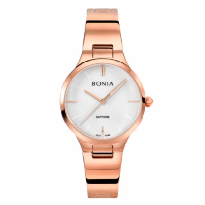 Bonia Japanese Quartz BNB10768-2512 Rose Gold Stainless Steel Women Watch