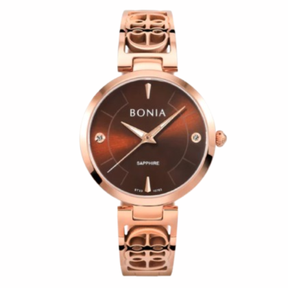  Bonia Women Elegance BNB10763-2543 Brown Dial with Stainless Steel Women Watch