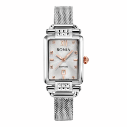 Bonia Women Elegance BNB10759-2317S Square Silver Stainless Steel Women Watch Bonia Women Elegance BNB10759-2317S Square Silver Stainless Steel Women Watch