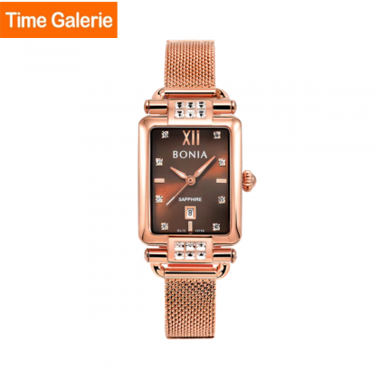 Bonia Women Elegance BNB10759-2547S Square Rose Gold Stainless Steel Women Watch Bonia Women Elegance BNB10759-2547S Square Rose Gold Stainless Steel Women Watch