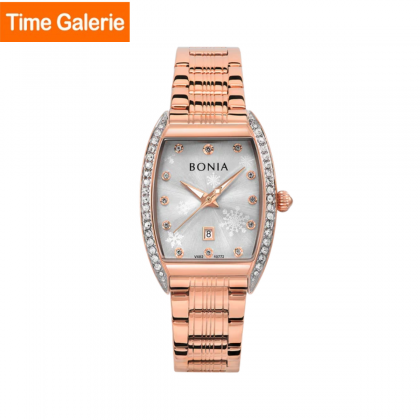 Bonia Snow Flakes Pattern BNB10772-2517S Rose Gold Stainless Steel Strap Women Watch Bonia Snow Flakes Pattern BNB10772-2517S Rose Gold Stainless Steel Strap Women Watch