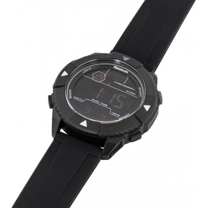 Reebok RV-BLZ-G9-PBPB-BW Black PU With SS Buckle Digital Men Watch Reebok RV-BLZ-G9-PBPB-BW Black PU With SS Buckle Digital Men Watch