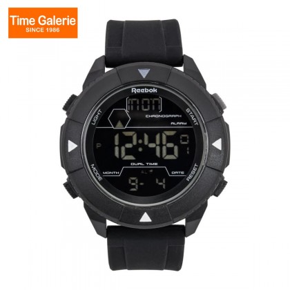 Reebok RV-BLZ-G9-PBPB-BW Black PU With SS Buckle Digital Men Watch Reebok RV-BLZ-G9-PBPB-BW Black PU With SS Buckle Digital Men Watch