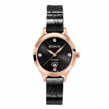 Bonia Tiamo BNB10790-2037 Black Stainless Steel 30mm Strap Women Watch Bonia Tiamo BNB10790-2037 Black Stainless Steel 30mm Strap Women Watch