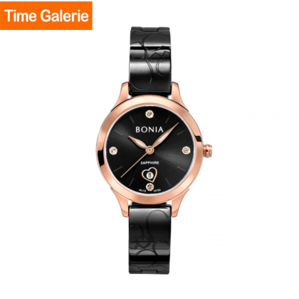 Bonia Tiamo BNB10790-2037 Black Stainless Steel 30mm Strap Women Watch Bonia Tiamo BNB10790-2037 Black Stainless Steel 30mm Strap Women Watch
