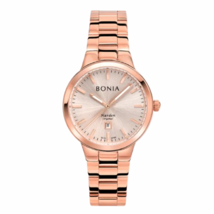 Bonia Elegance BNB10769-2572 Rose Gold Stainless Steel Strap Women Watch Bonia Elegance BNB10769-2572 Rose Gold Stainless Steel Strap Women Watch