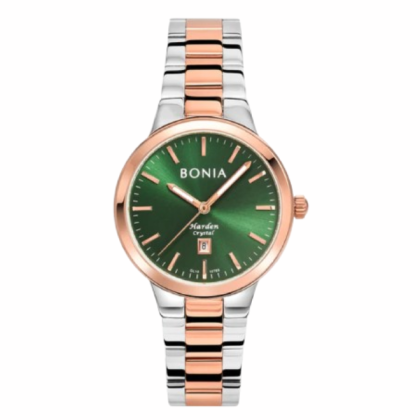 Bonia Elegance BNB10769-2692 Silver Stainless Steel Strap with Green Dial Women Watch Bonia Elegance BNB10769-2692 Silver Stainless Steel Strap with Green Dial Women Watch