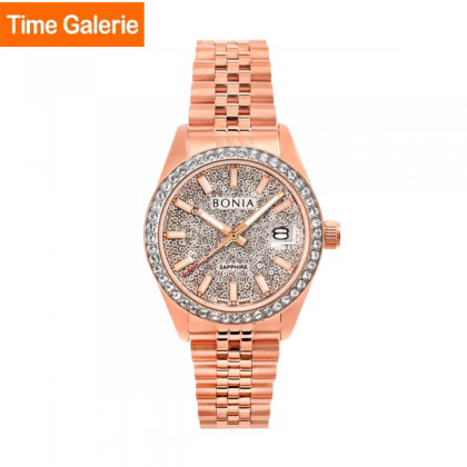 Bonia Elegance BNB10810-2512S Rose Gold Stainless Steel Strap Women Watch