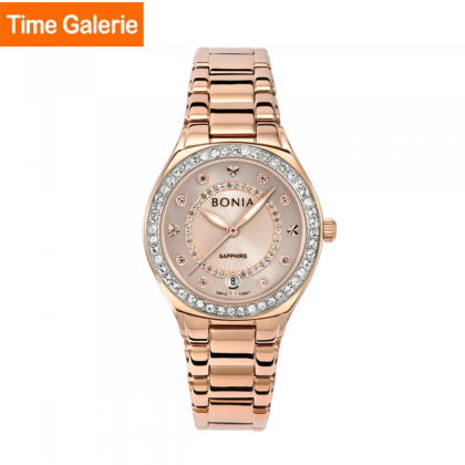 Bonia Elegance BNB10801-2577S Stainless Steel Strap with Rose Gold Dial Women Watch Bonia Elegance BNB10801-2577S Stainless Steel Strap with Rose Gold Dial Women Watch