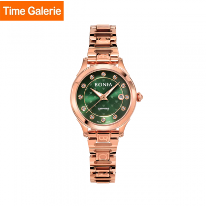 Bonia Elegance BNB10815-2597 Rose Gold Stainless Steel Strap Women Watch