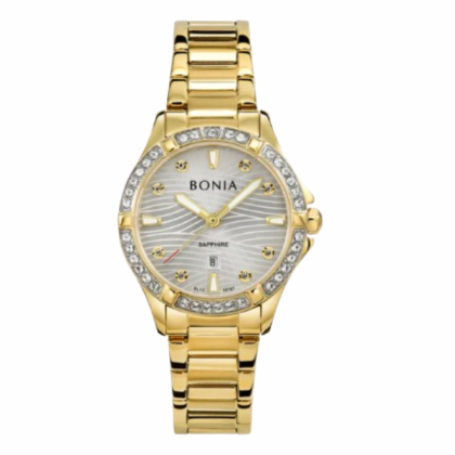 Bonia Elegance BNB10787-2217S Gold Stainless Steel Strap Women Watch Bonia Elegance BNB10787-2217S Gold Stainless Steel Strap Women Watch