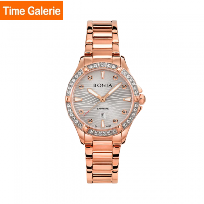 Bonia Elegance BNB10787-2517S Rose Gold Stainless Steel Strap Women Watch