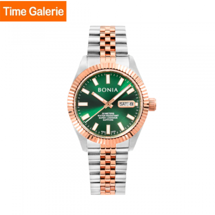 Bonia 36.5mm Automatic BNB10723-3692A Green Dial Women Elegance Casual Watch Bonia 36.5mm Automatic BNB10723-3692A Green Dial Women Elegance Casual Watch