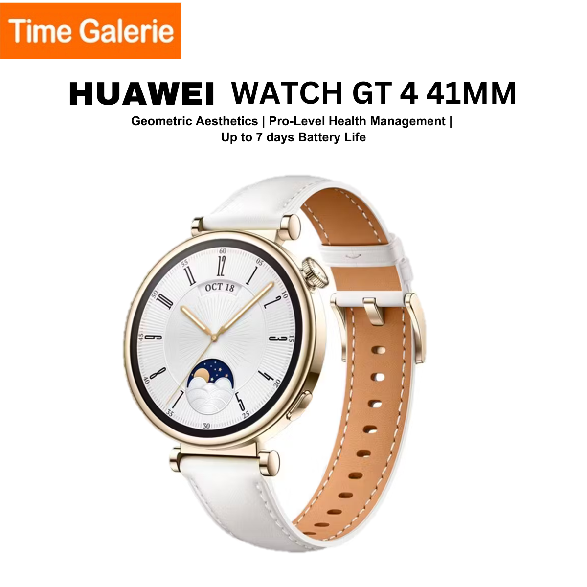 HUAWEI Watch GT4 41mm - White Color Women Smart Watch
