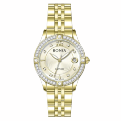 Bonia Women Elegance BNB10784-2225S Gold Stainless Steel Casual Watch Bonia Women Elegance BNB10784-2225S Gold Stainless Steel Casual Watch