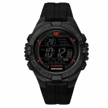 CAT DIGIMAX OC-167-21-148 DIGITAL BLACK RED DIAL BLACK PU STRAP MEN WATCH