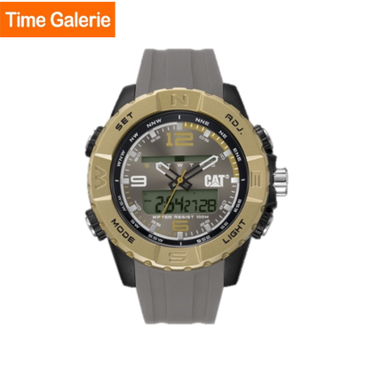 CAT Cardiff MG-164-29-537 Light Grey Silicone Ana-digit Watch | 49MM | 2Y Warranty | 10ATM CAT Cardiff MG-164-29-537 Light Grey Silicone Ana-digit Watch | 49MM | 2Y Warranty | 10ATM
