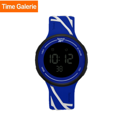 REEBOK Elements Ignite RV-ELI-G9-PBIN-BN Black Grey Dial Blue and White Silicone Watch Strap Digital Men Watch REEBOK Elements Ignite RV-ELI-G9-PBIN-BN Black Grey Dial Blue and White Silicone Watch Strap Digital Men Watch