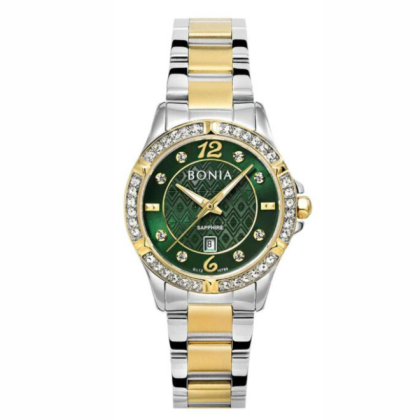 Bonia Women Elegance BNB10789-2195S Silver Gold Stainless Steel Casual Watch Bonia Women Elegance BNB10789-2195S Silver Gold Stainless Steel Casual Watch