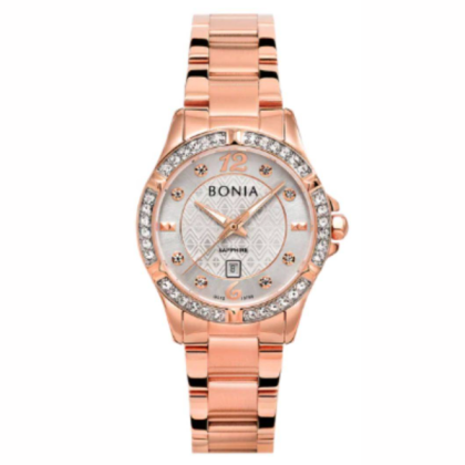 Bonia Women Elegance BNB10789-2515S Rose Gold Stainless Steel Casual Watch Bonia Women Elegance BNB10789-2515S Rose Gold Stainless Steel Casual Watch