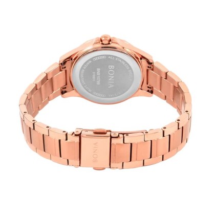 Bonia Women Elegance BNB10789-2515S Rose Gold Stainless Steel Casual Watch Bonia Women Elegance BNB10789-2515S Rose Gold Stainless Steel Casual Watch