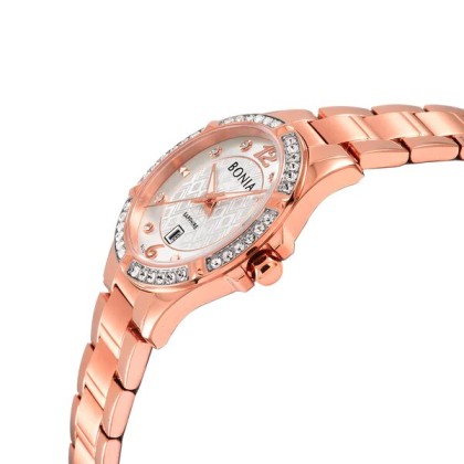 Bonia Women Elegance BNB10789-2515S Rose Gold Stainless Steel Casual Watch Bonia Women Elegance BNB10789-2515S Rose Gold Stainless Steel Casual Watch