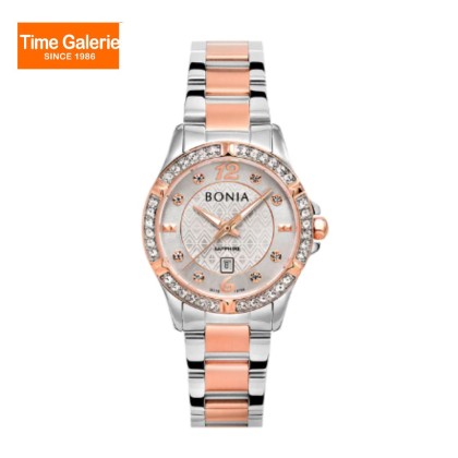 Bonia Women Elegance BNB10789-2615S Silver Rose Stainless Steel Casual Watch Bonia Women Elegance BNB10789-2615S Silver Rose Stainless Steel Casual Watch