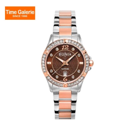 Bonia Women Elegance BNB10789-2645S Silver Rose Stainless Steel Casual Watch Bonia Women Elegance BNB10789-2645S Silver Rose Stainless Steel Casual Watch