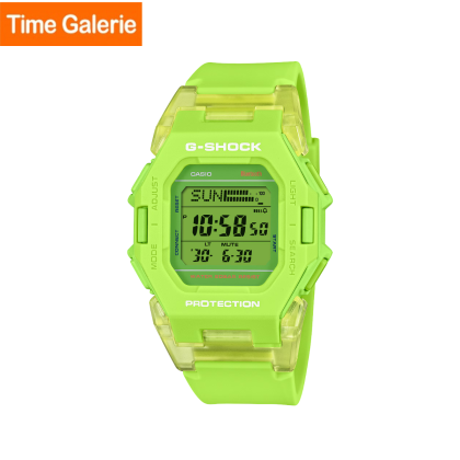 Casio G-Shock GD-B500S-3D Quartz Resin Yellow Digital Rubber Bluetooth Men Watch