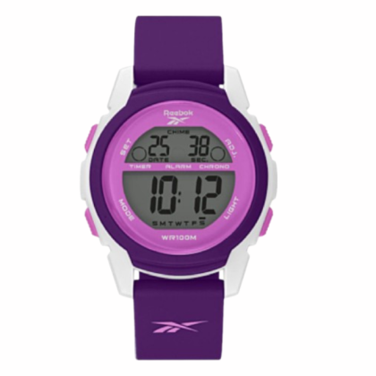 Reebok HALO REEWHAL-L9-PWIV-WP Mystic Orchid Purple Silicon Strap Retro Digital Men Watch Reebok HALO REEWHAL-L9-PWIV-WP Mystic Orchid Purple Silicon Strap Retro Digital Men Watch