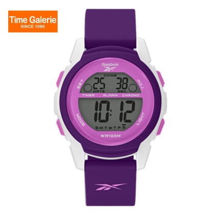 Reebok HALO REEWHAL-L9-PWIV-WP Mystic Orchid Purple Silicon Strap Retro Digital Men Watch Reebok HALO REEWHAL-L9-PWIV-WP Mystic Orchid Purple Silicon Strap Retro Digital Men Watch