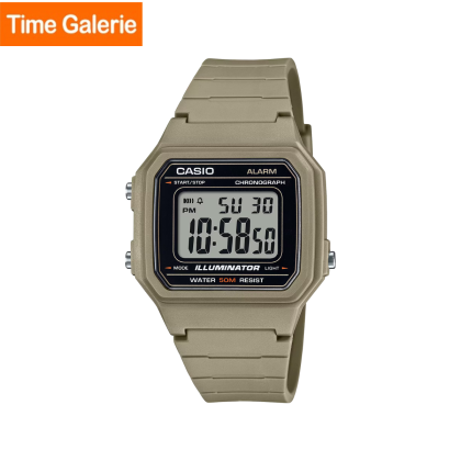 Casio General W-217H-5AV Beige Resin Band Men Watch