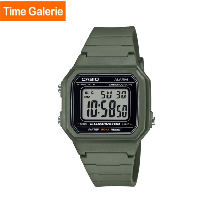 Casio General W-217H-3AV Green Resin Band Men Watch